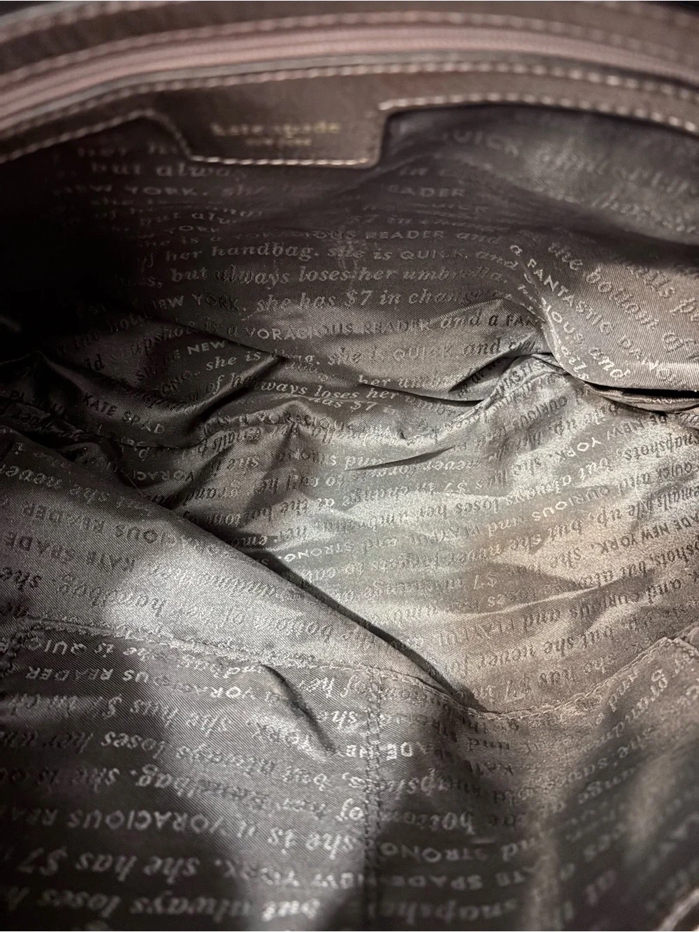 Kate Spade Janaya shiny silver hobo bag